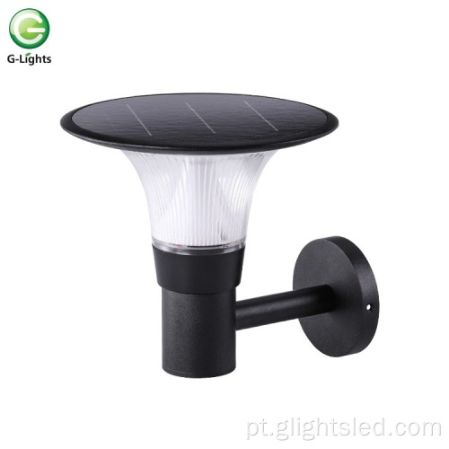 Luz solar de parede LED impermeável IP55 para jardim branco quente